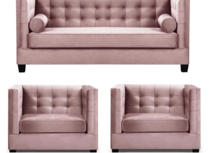 Sofagarnitur Couch Samt Polster couchen komplett set garnituren wohnzimmer möbel